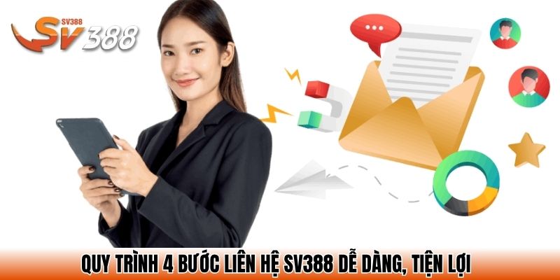 Quy trình 4 bước liên hệ SV388 dễ dàng, tiện lợi